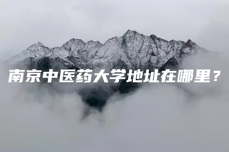 南京中医药大学地址在哪里？