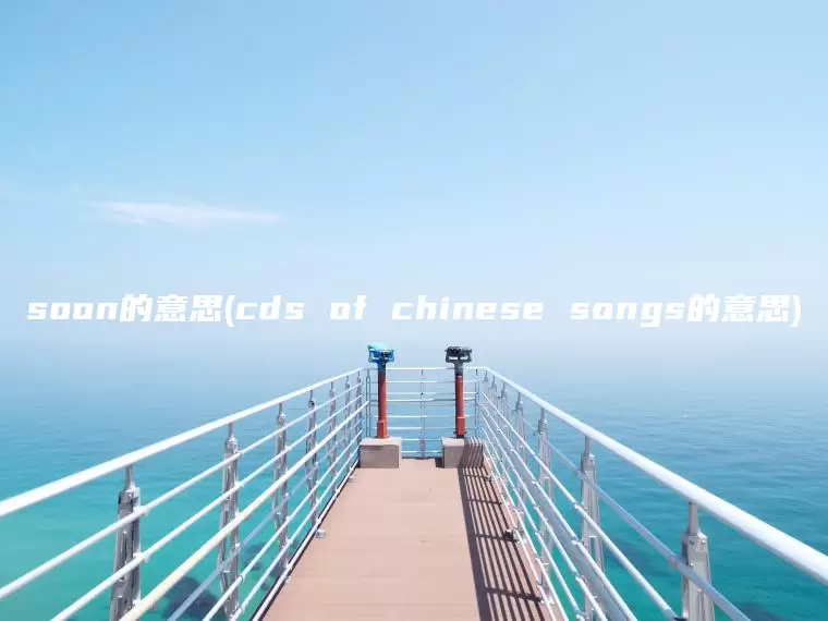 soon的意思(cds of chinese songs的意思)