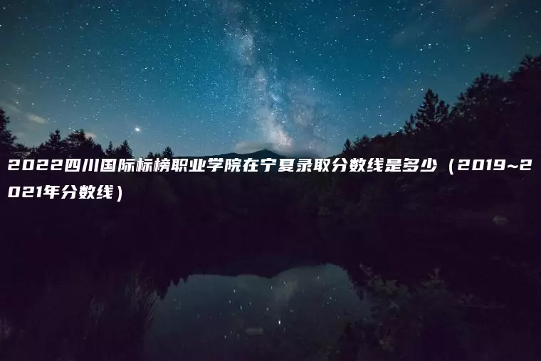 2022四川国际标榜职业学院在宁夏录取分数线是多少（2019~2021年分数线）