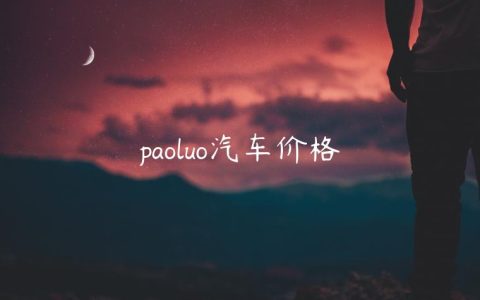 paoluo汽车价格