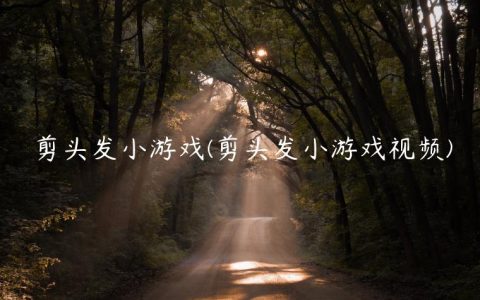 剪头发小游戏(剪头发小游戏视频)