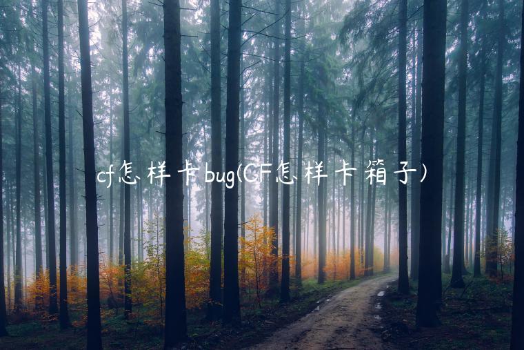 cf怎样卡bug(CF怎样卡箱子)